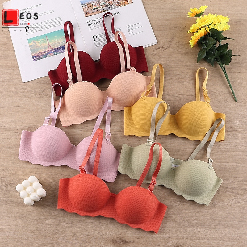 Soft One-piece Bra for Women Solid Color Seamless Letter Bras Comfortable  Wire Free Lingerie Ladies Sexy Push Up Underwear 1pc - AliExpress