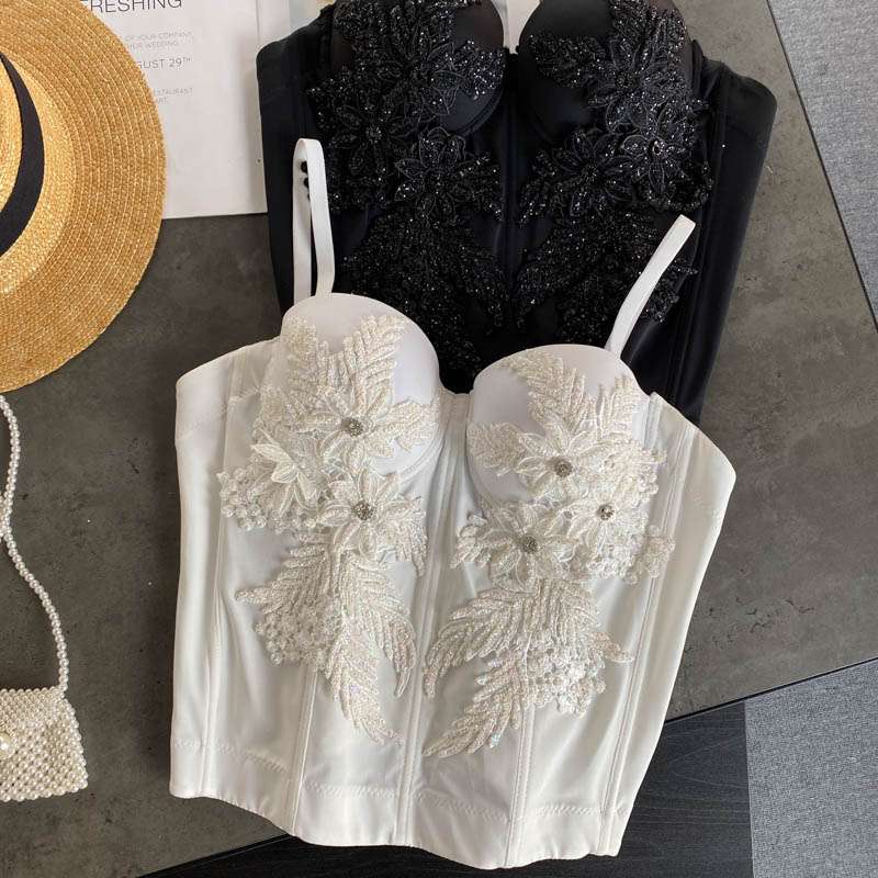 Sexy Bustiers Embroidered Corset Top - Image 2