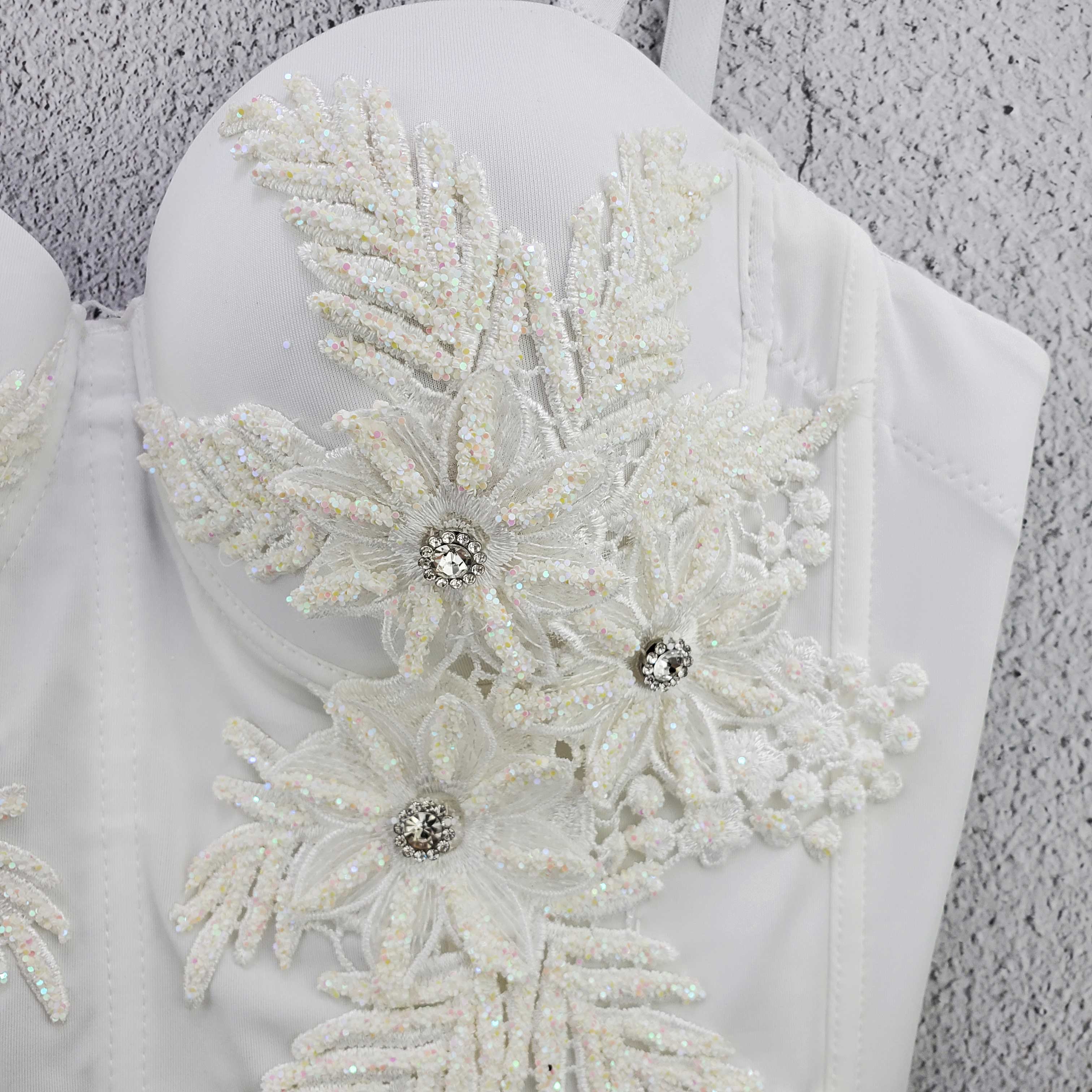 Sexy Bustiers Embroidered Corset Top - Image 4