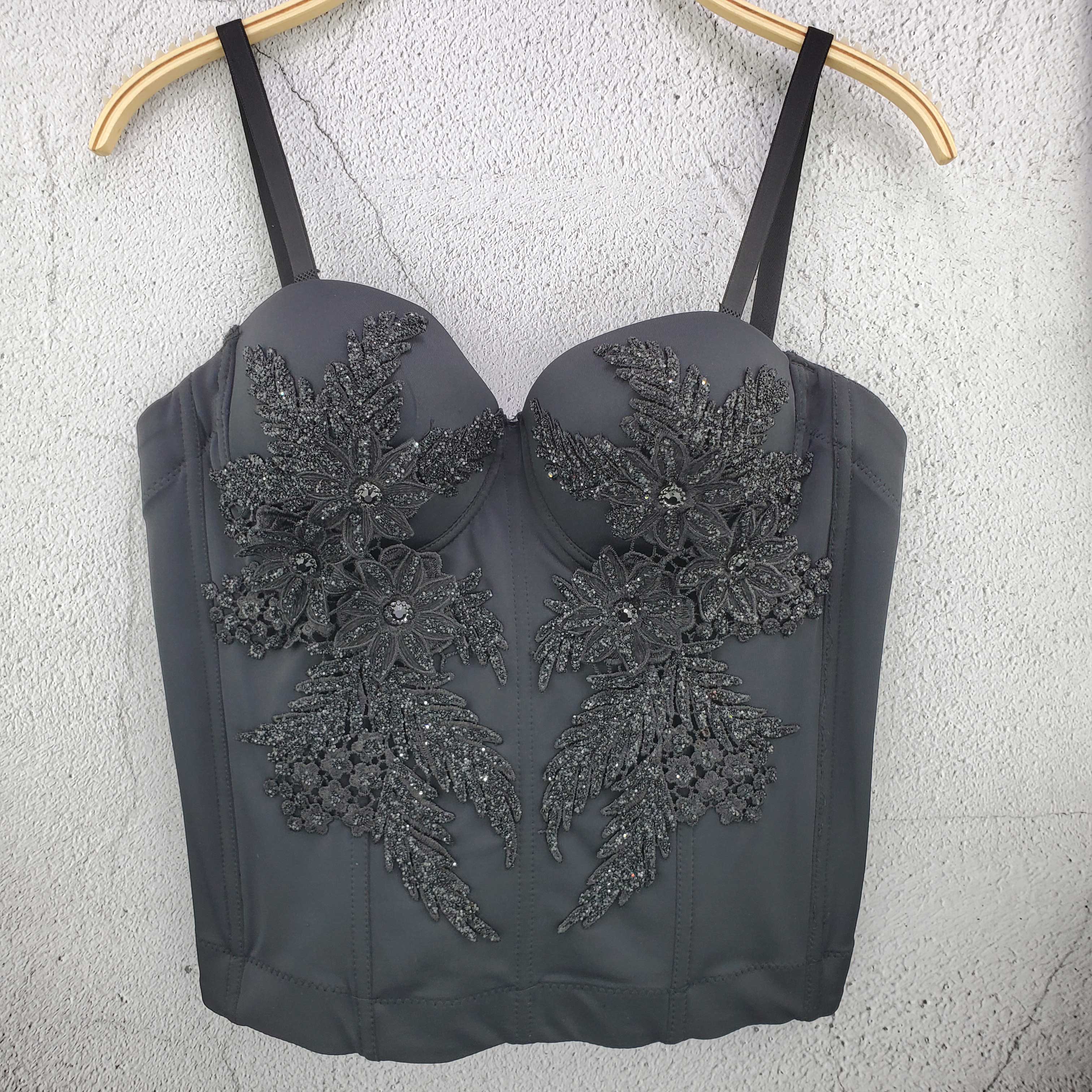 Sexy Bustiers Embroidered Corset Top - Image 5