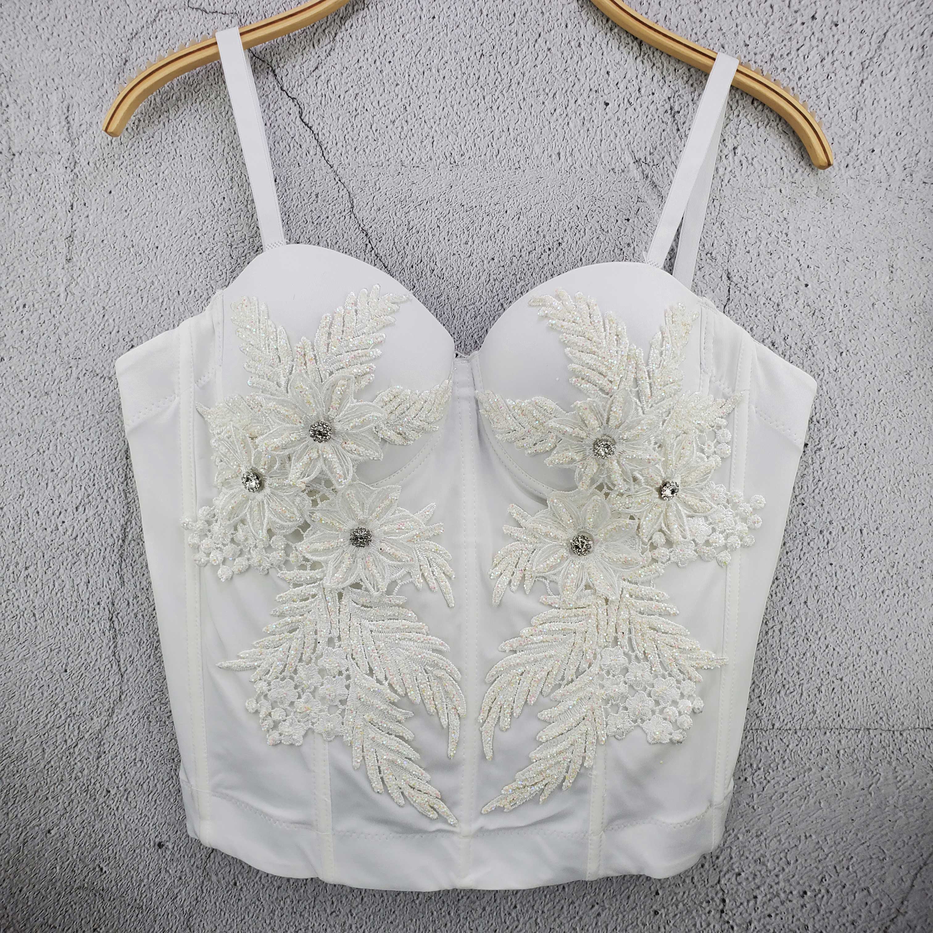 Sexy Bustiers Embroidered Corset Top - Image 1
