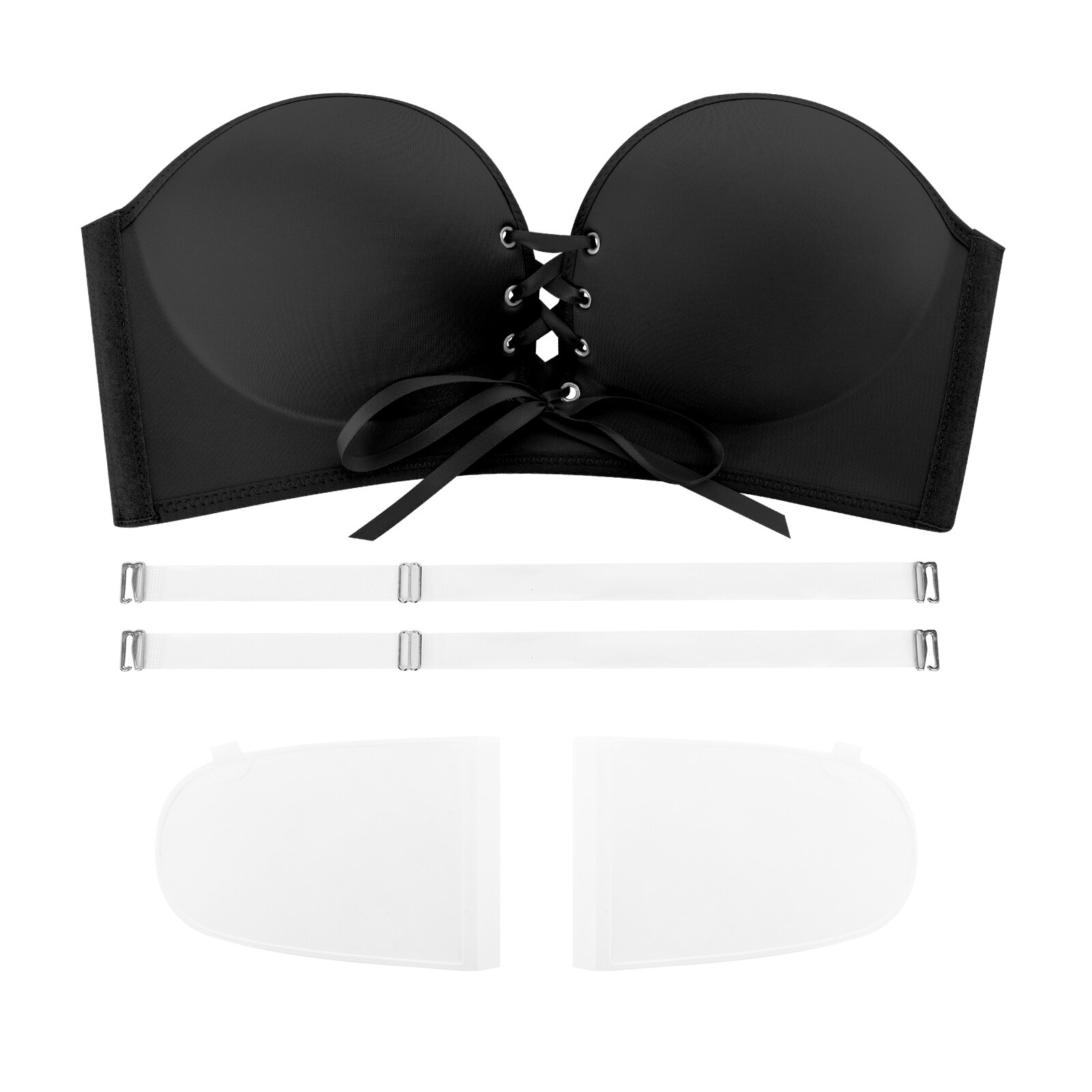 Buy YBB Self Adhesive Bra, Seamless Sexy Bra Silicone Bra Stress Backless Invisible  Push Up Bra B (Included Transparent Shoulder Strap) Online at  desertcartINDIA