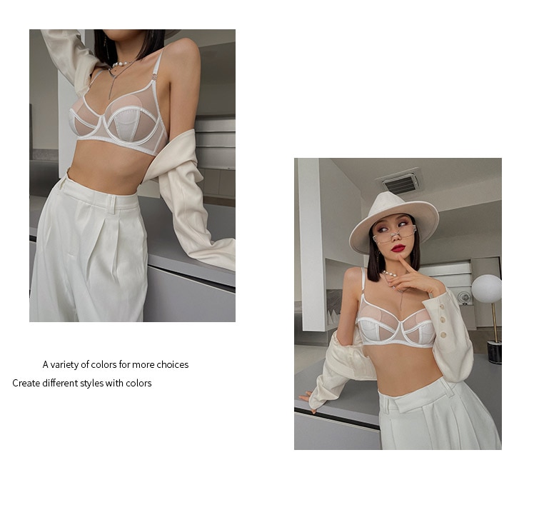 Ultra Thin Lace Ultra Thin Bra Set With Front Closure, Wire Free Sheer Bra,  Backless Design, And Open Crotch Perfect Womens Lingerie From Qackwang,  $13.54