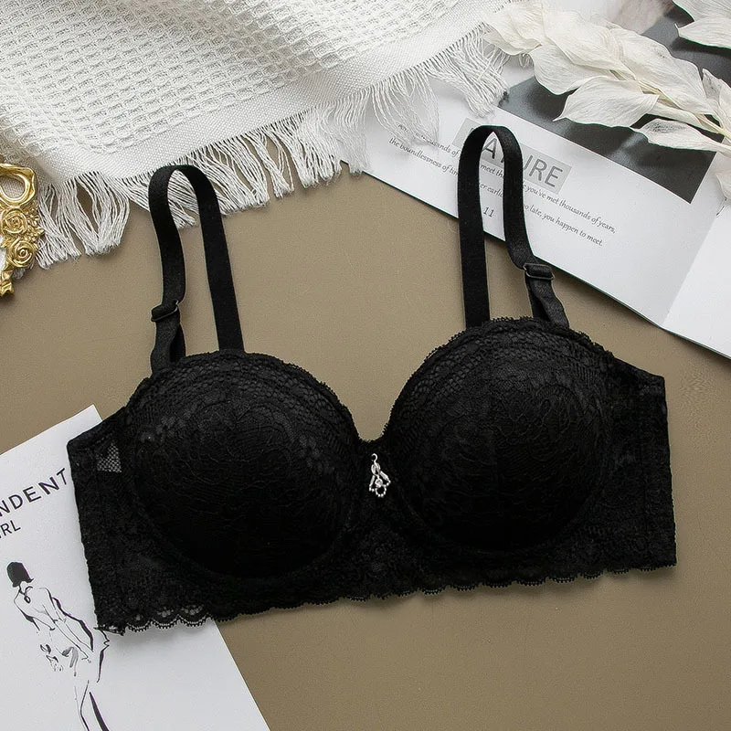 Thin Cup Lace Women Bras Adjusted Straps Push Up Underwear