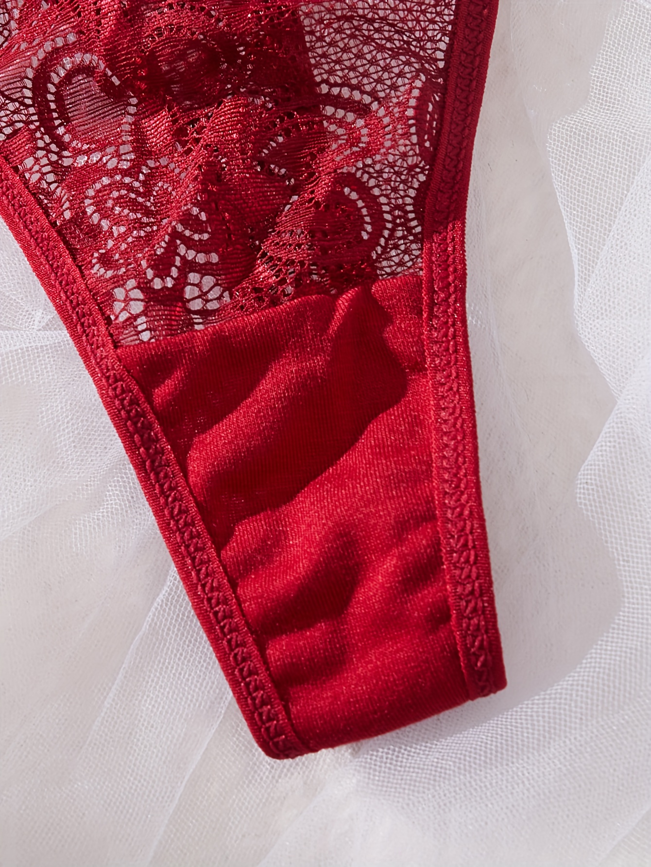 product-fancy-0a18c829-ada9-445a-b8f4-f6e13da9ffb0 Seductive Lace And Pearl Chain Accessory Women'S Lingerie Set, Featuring a Sexy Bra And Panties in a Two-Piece Ensemble - Image 7
