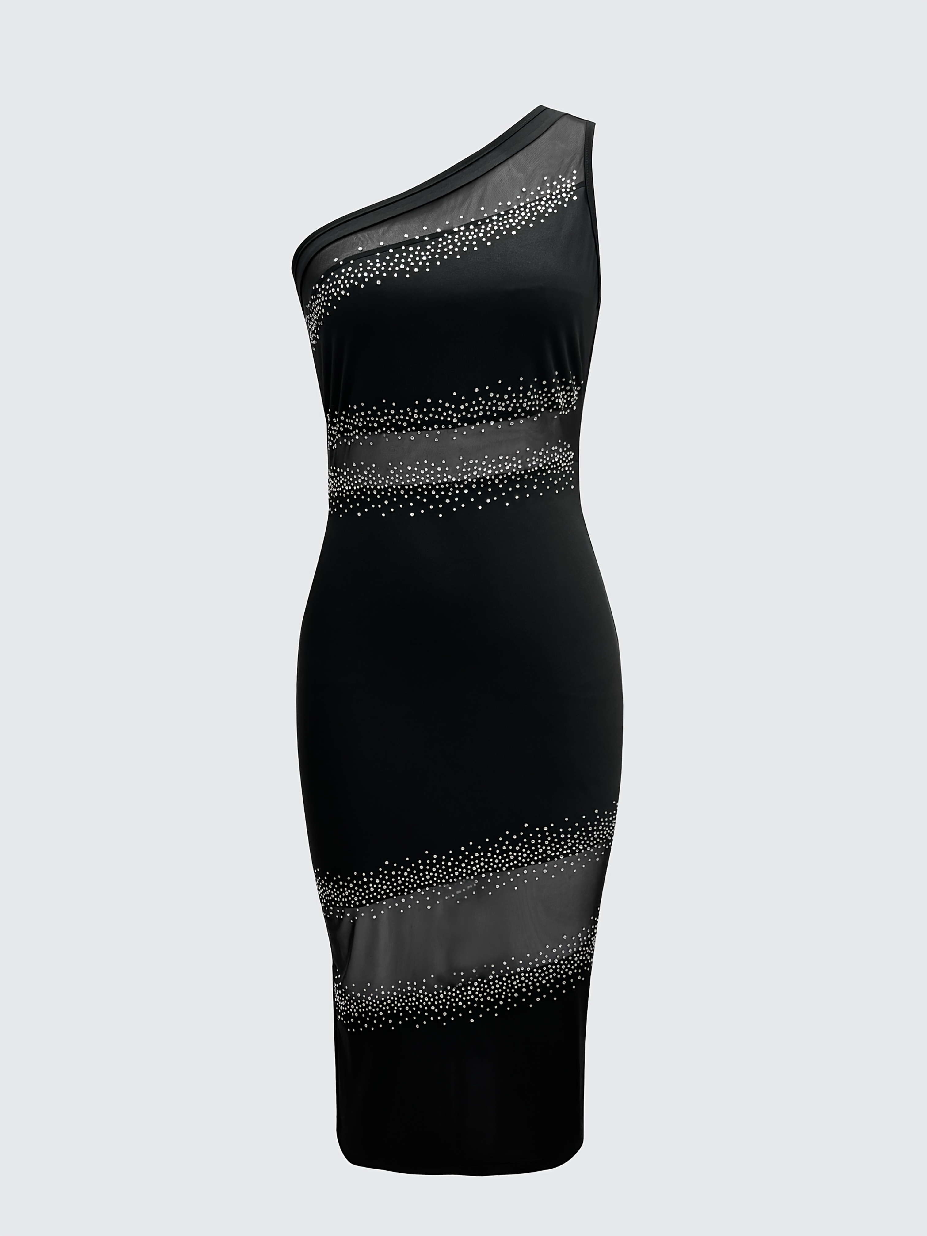 product-fancy-4c90fc35-2a5e-4cb5-bc64-512988faaf92 Transparent Mesh Strapless Bodycon Dress with Rhinestones - Image 3