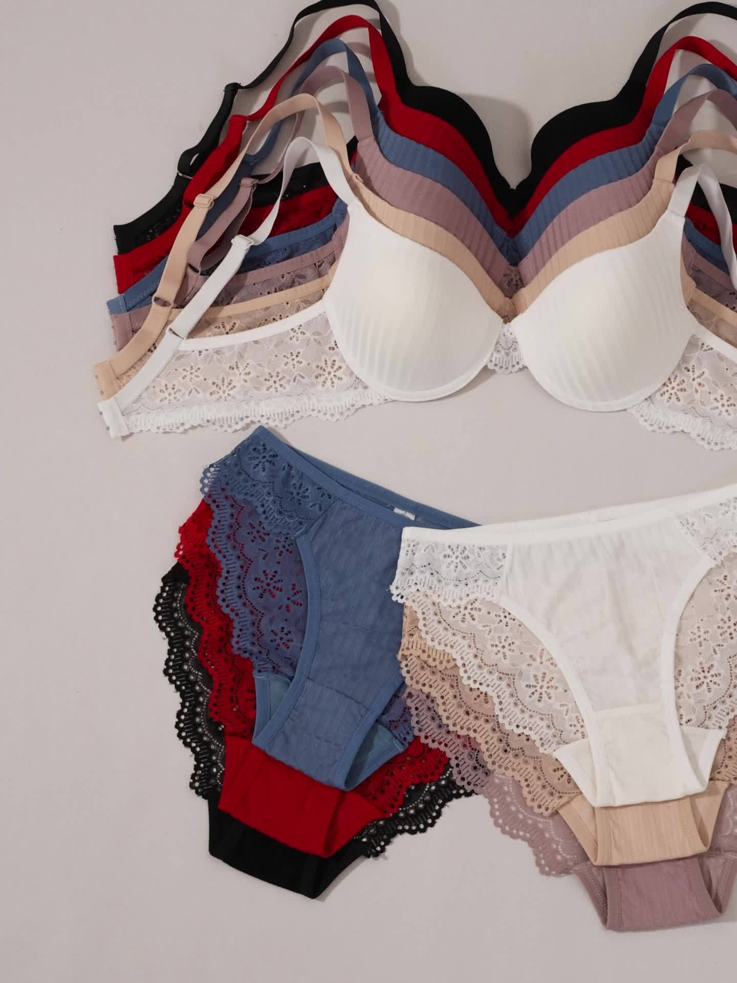 product-a920be84aa2766431005381a927c71e87a9ed10e.goods_.000001 1 Set of Viscose Bra and Briefs Set, Sexy Style,Mid Rise Briefs, Perfect for Adult Women - Image 12